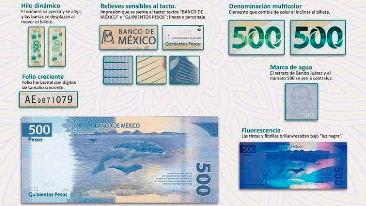 Presenta Banxico nuevo billete de 500 pesos