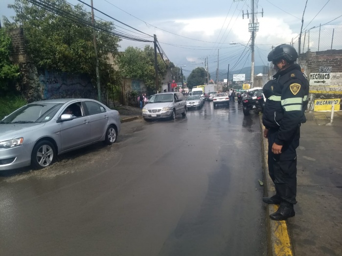 Auxilia SSP-CDMX a población afectada por inundación en San Miguel Topilejo