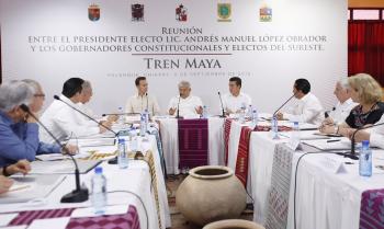 Respaldan gobernadores proyecto de Tren Maya