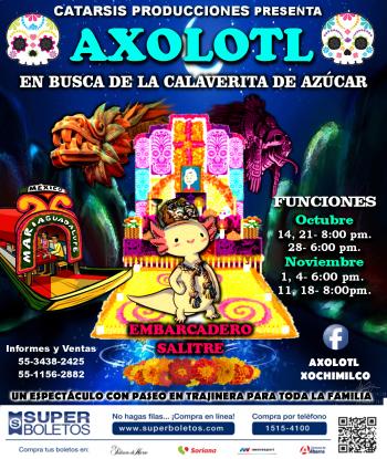 ESTRENA CATARSIS PRODUCCIONES, LA PRIMERA TEMPORADA DE LA PUESTA EN ESCENA AXOLOTL, DE JOSÉ LUIS HUERTA