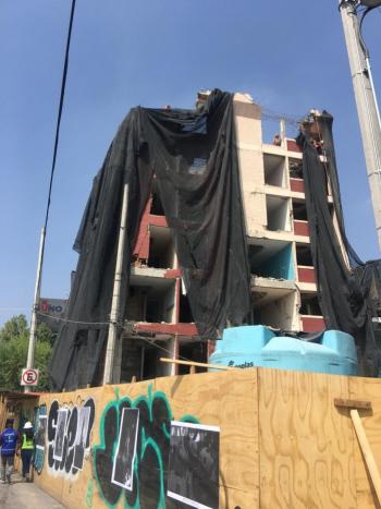 Demuele SOBSE cuatro edificios de forma simultánea tras sismo de 19s