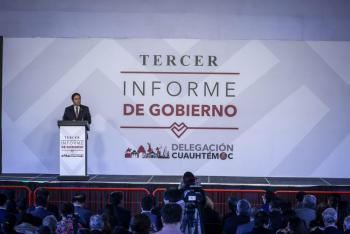 Destaca Jefe Delegacional acciones de seguridad pública durante Tercer Informe de Gobierno