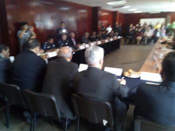 ARMANDO QUINTERO MARTÍNEZ , ALCALDE ELECTO DE IZTACALCO, ASISTE A LA ULTIMA SESIÓN ORDINARIA DEL COMITÉ DELEGACIONAL DE SEGURIDAD PÚBLICA