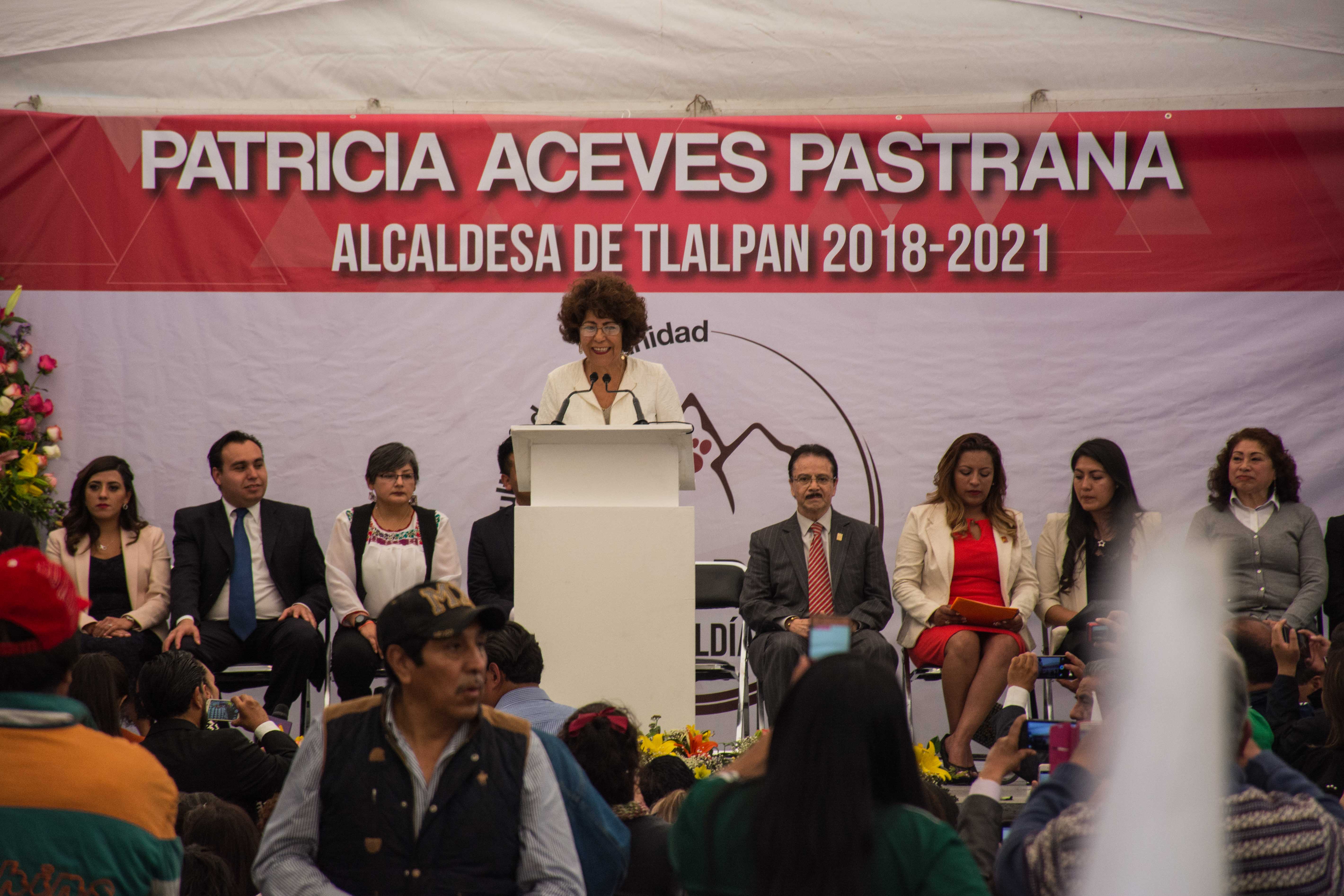 Ante ciudadanos de Tlalpan Patricia Aceves rinde protesta como nueva Alcaldesa