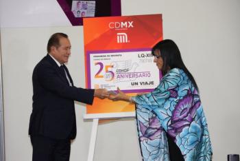 Celebran 25 aniversario de Comisión de Derechos Humanos CDMX con boleto del Metro