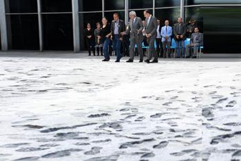 Inaugura la UNAM Monumento a la Ausencia y presenta plataforma M68, en el Centro Universitario Tlatelolco