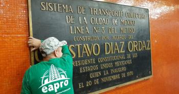 Serán acervo de la CDMX las placas de Diaz Ordaz