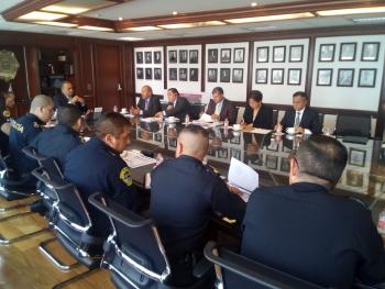 Armando Quintero, Alcalde de Iztacalco se reunió con Raymundo Collins, Secretario de Seguridad Pública