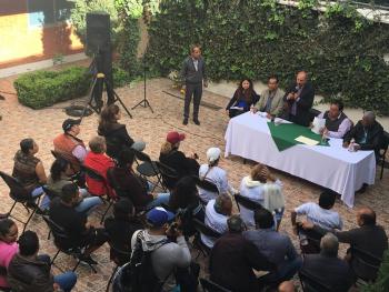 Armando Quintero lleva a cabo reunión con vecinos de la colonia Agrícola-Pantitlan