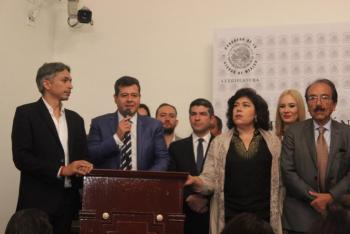 Promulga José Ramón Amieva Decreto para reasignar recursos a Reconstrucción