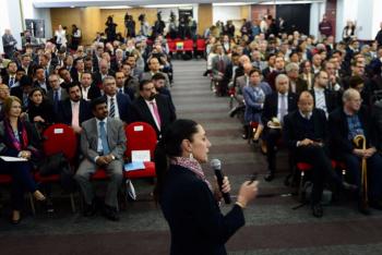 Lanza Sheinbaum Pardo reto a empresas y asociaciones especialistas en movilidad