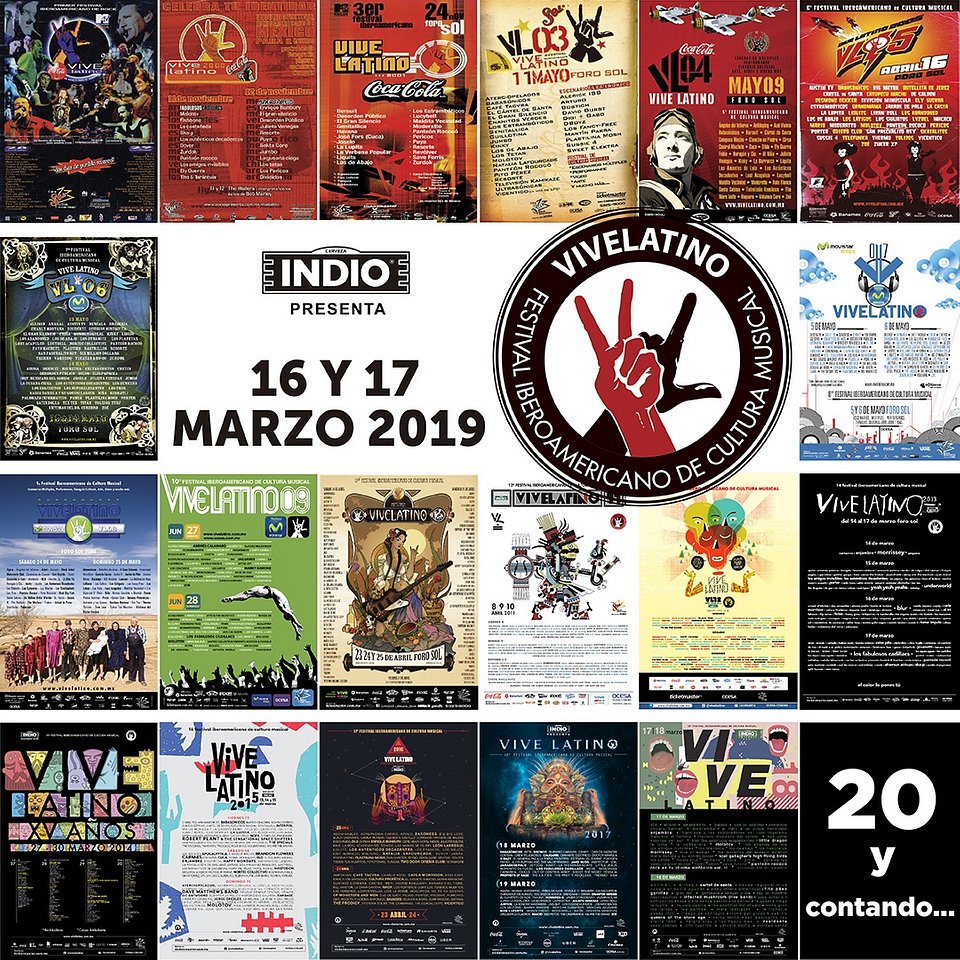 La historia continúa XX años del más importante festival Iberoamericano de Cultura Musical Vive Latino