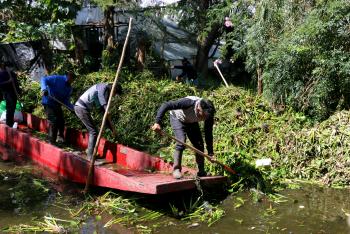 IMPLEMENTA XOCHIMILCO ACCIONES PARA GARANTIZAR NAVEGABILIDAD DE SUS CANALES