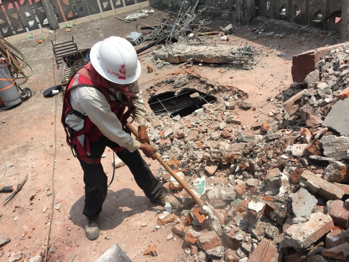 Mitiga SOBSE riesgo en 74 inmuebles; concluye demolición de edificio Centauro tras 19s