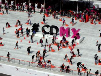 Pista de hielo será inaugurada el 5 de diciembre en el Monumento a la Revolución