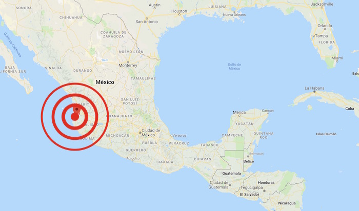 Tiembla en Puerto Vallarta; sismo de magnitud 5.4 grados