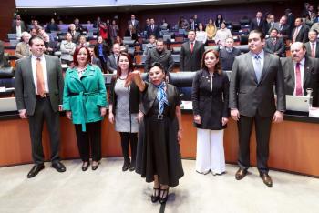 Martha María Rodríguez Domínguez, protesta como Senadora