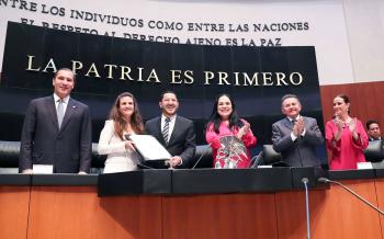 Conmemoran en la Permanente el 194 Aniversario de la primera Sesión Ordinaria del Senado