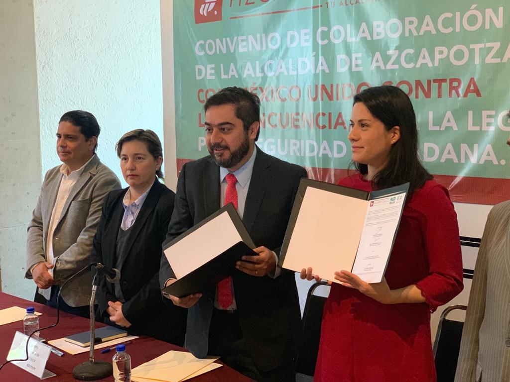 Alcaldía de Azcapotzalco y México Unido Contra la Delincuencia firman convenio para reforzar la seguridad ciudadana