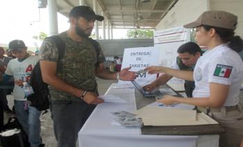  Migrantes tramitan visa humanitaria en Chiapas