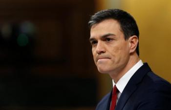 Recibe AMLO al presidente del gobierno español Pedro Sánchez, en Palacio Nacional
