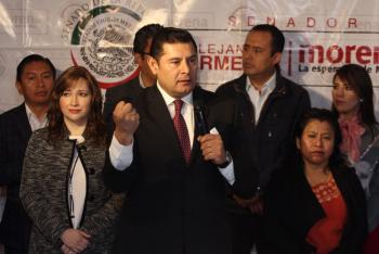 Apoyan Senadores a Armenta para candidato a gobernador de Puebla