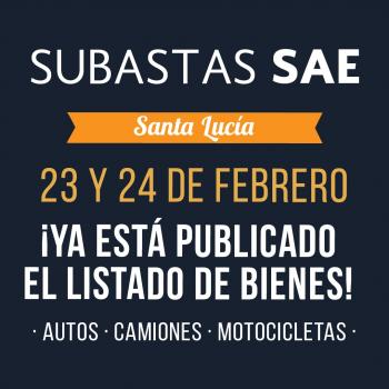 SAE emite convocatoria de subasta de vehículos