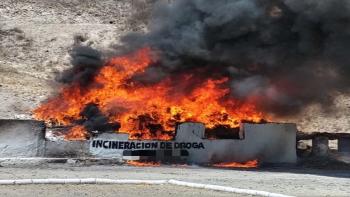Incineran tres toneladas de narcóticos en Nuevo León