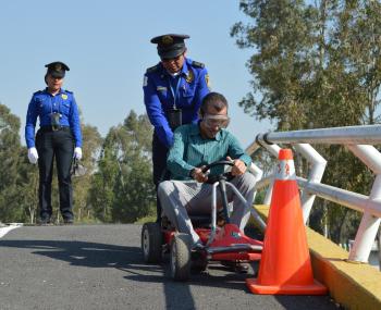 Promueve SSC conductas seguras en la escuela vial de la Alcaldía Iztapalapa