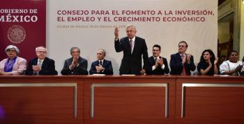 Presenta AMLO Consejo para la inversión
