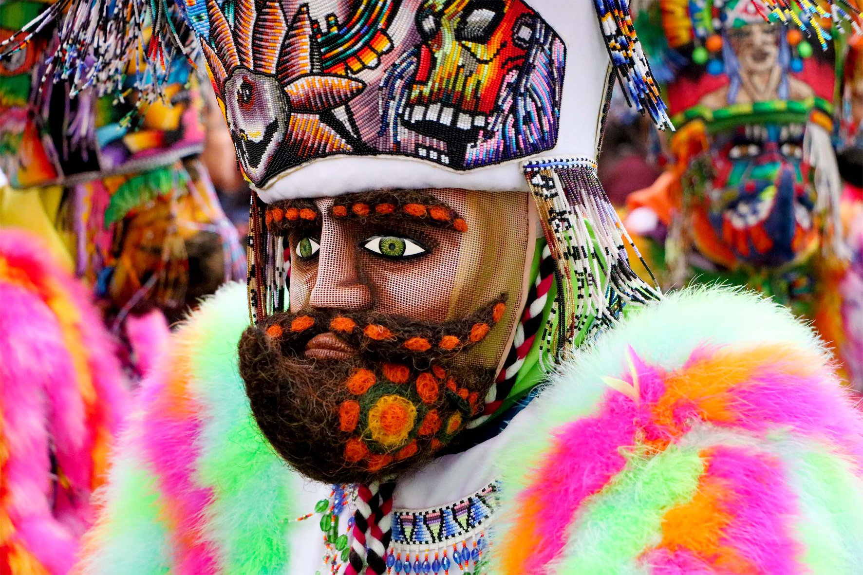 En puerta Carnaval Xochimilco 2019