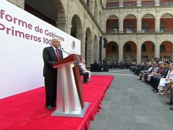 Destaca AMLO tres reformas constitucionales a 100 días de su Gobierno