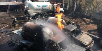 Explotan dos pipas de gas en Milpa Alta