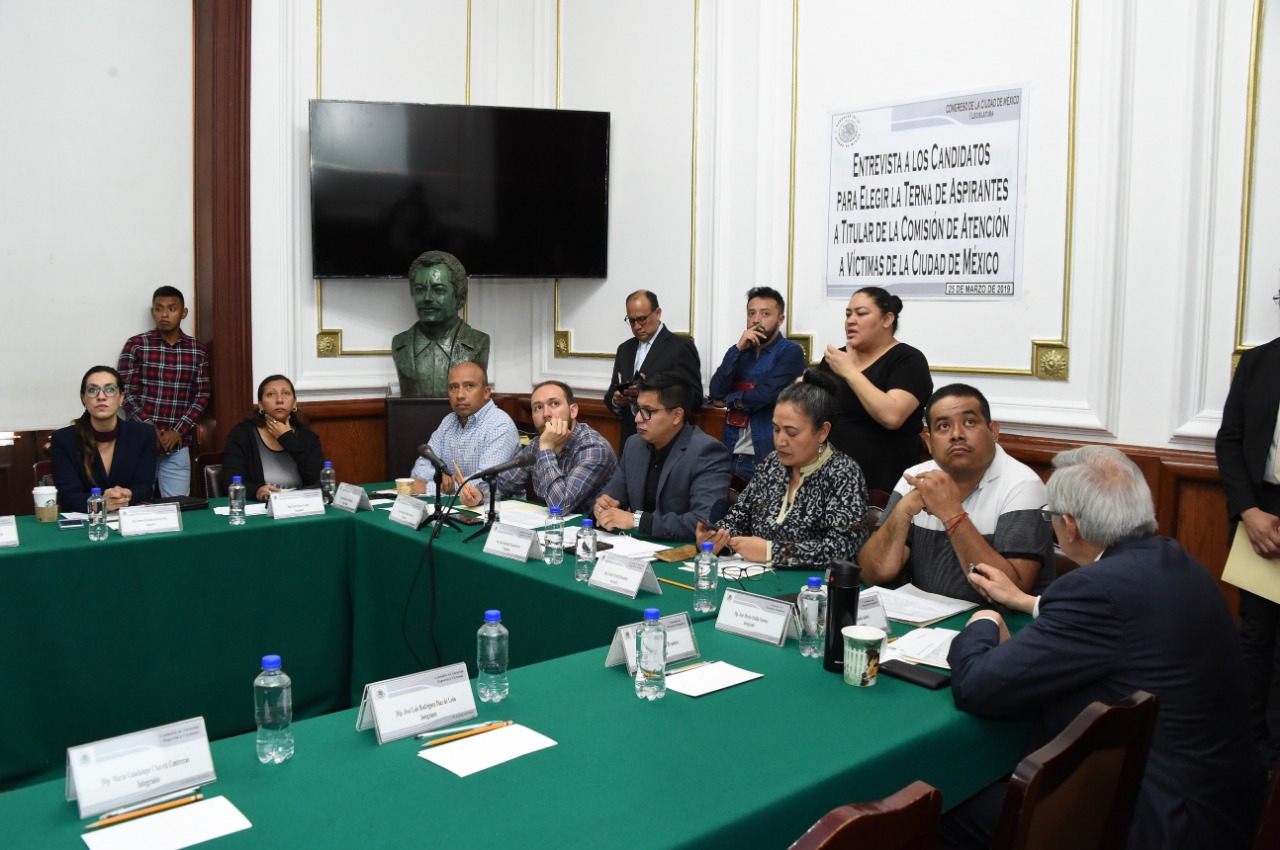 Concluye el proceso en el Congreso CDMX de entrevistas a candidatos a la titularidad de la Comisión de Atención a Víctimas