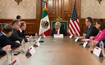AMLO se reúne con congresistas estadounidenses