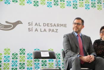 Participa Titular de la SSC en el arranque del Programa SÍ AL DESARME, SÍ A LA PAZ en la Alcaldía Miguel Hidalgo