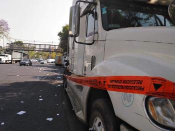 Elementos de la PA de la SCC aseguraron un vehículo de carga que fue robado en calles de la Alcaldía Cuauhtémoc