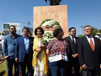 Aceves Pastrana conmemora el paso de Zapata por Tlalpan