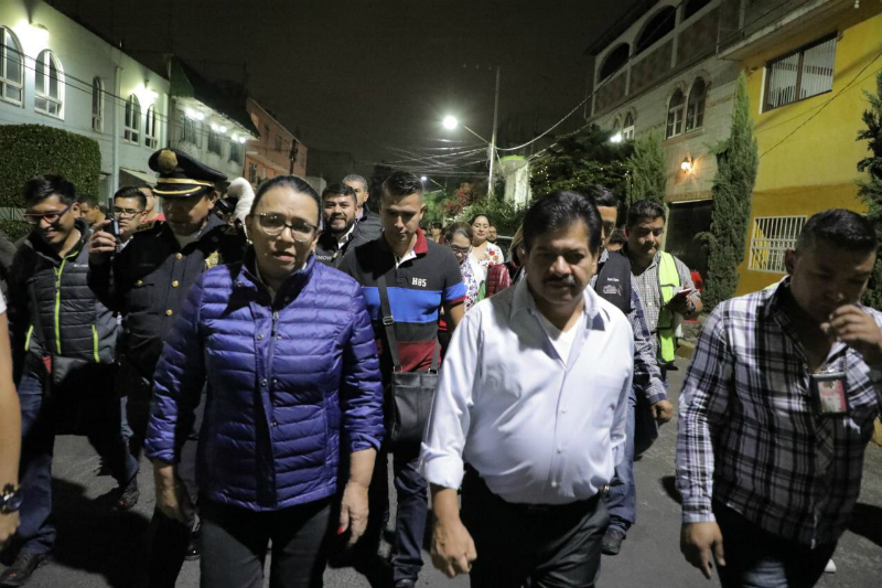 Gobierno de la Ciudad de México realiza por segunda ocasión Tequio Nocturno en la colonia San Felipe de Jesús