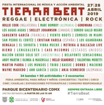 Presentan Gobierno de la Ciudad de México el Festival Internacional de Música y Acción Ambiental Tierra Beat