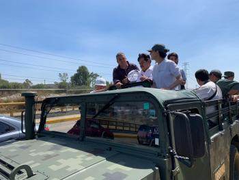 Asiste Jefa de Gobierno a mega Jornada de Sábado de Tequio para realizar labores de limpieza en el Río de los Remedios