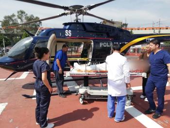 Cóndor de la SSC auxilia a un hombre por infarto agudo al miocardio