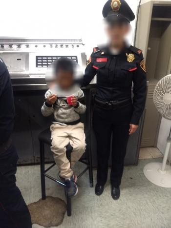 SSC encuentra y entrega sano y salvo a menor extraviado en la Merced
