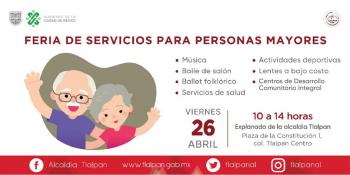 Gobierno de la CDMX y Tlalpan realizarán Feria de Servicios para Personas Mayores