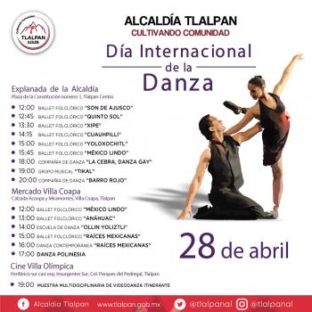 Tlalpan celebrará el Día Internacional de la Danza