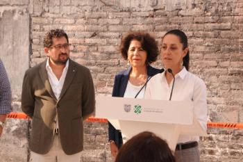 Encabeza Jefa de Gobierno el inicio de trabajos para la reconstrucción en inmuebles de Pasteje 35 y Palomares 16