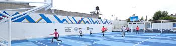 Rescatan espacio deportivo en Valle de Chalco