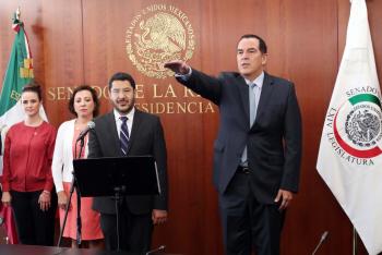 Rinde protesta el suplente de Ricardo Ahued