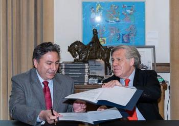 Firman IECM y OEA convenio de colaboración para impulsar la transparencia electoral
