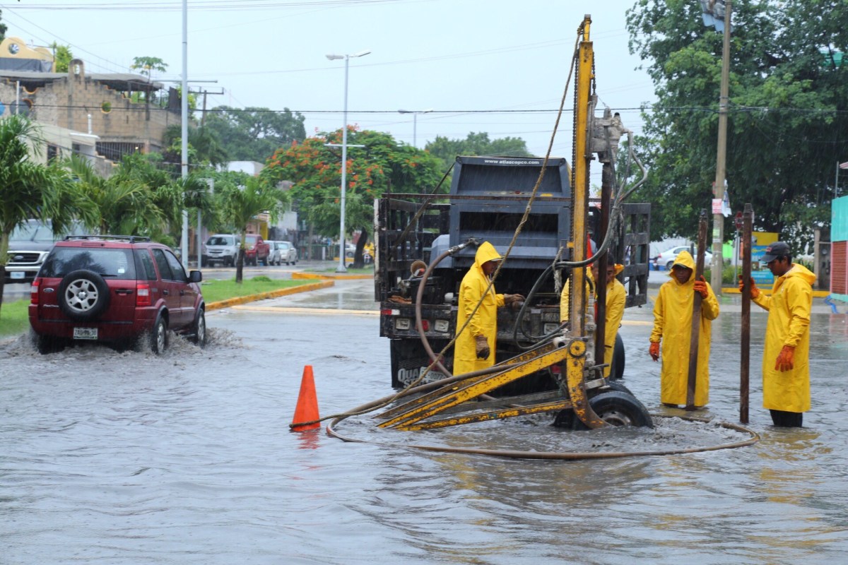 Trabaja Gobierno de la CDMX en atención a encharcamientos por fuertes lluvias en diversas Alcaldías